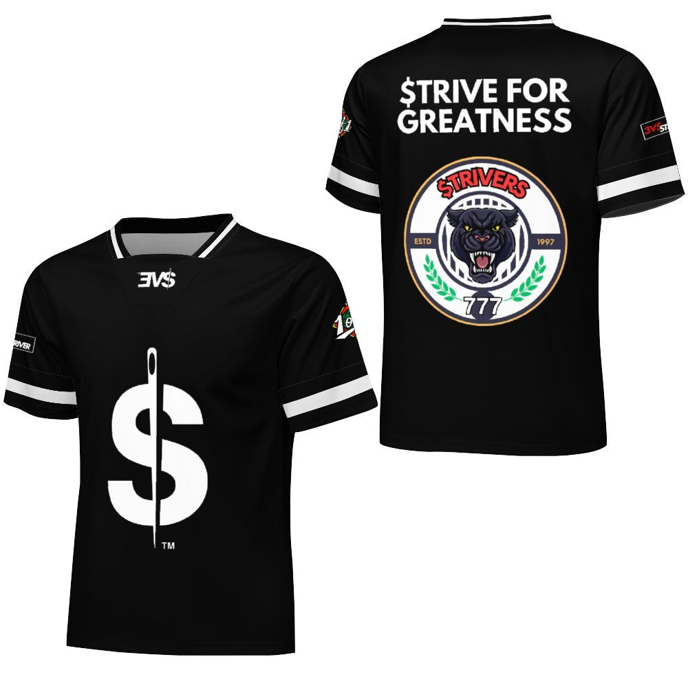 Black Strivers Football Jersey